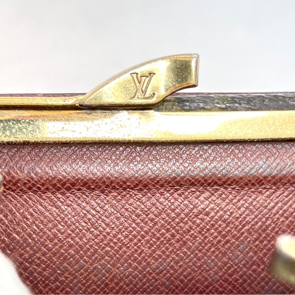 LOUIS VUITTON Monogram Porte Monnaie Viennois Bifold KissLock Wallet Authentic - Picture 12 of 14